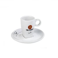 Šálka ​​TRE FORZE! espresso s tanierikom